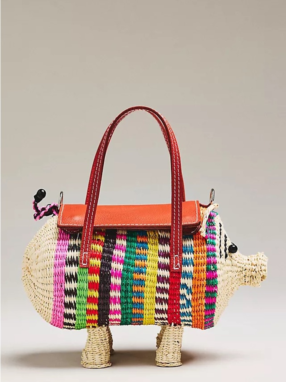SENSI STUDIO STRAW PIG BAG NWT